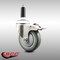 Service Caster 4 Inch 316SS Gray Poly Swivel 7/8 Inch Expanding Stem Caster Lock Brake SCC SCC-SS316TTLEX20S414-PPUB-78 - alternate 1